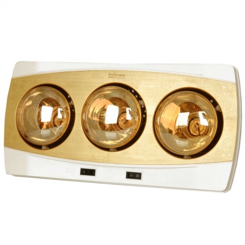 Đèn sưởi Kottmann 3 bóng vàng mã K3B-H